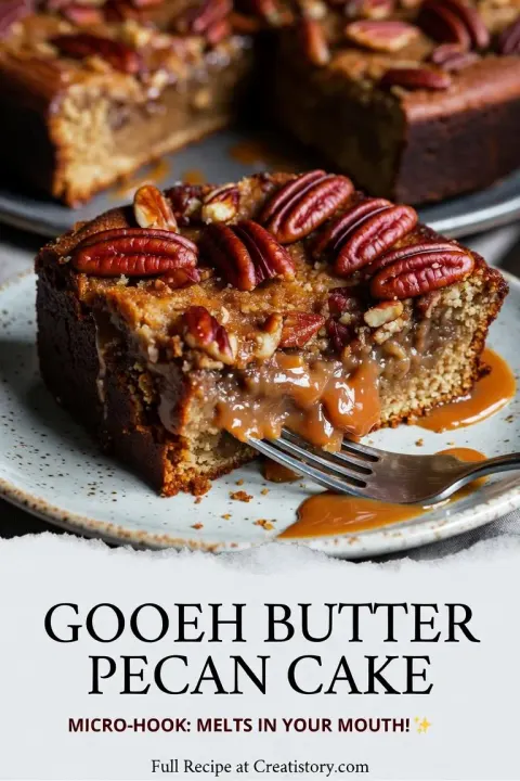 Gooey Butter Pecan Cake 🍰🥜