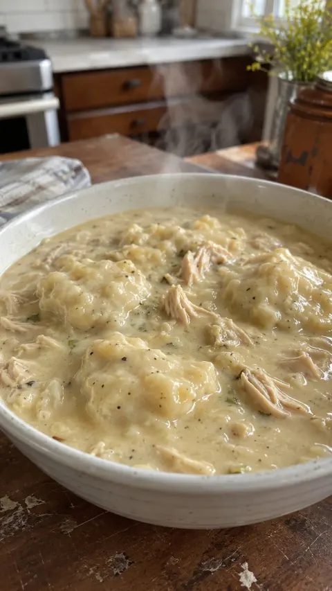 Grandma’s Old-Fashioned Chicken and Dumplings (Ready in 20 Minutes!) 🍗🥣