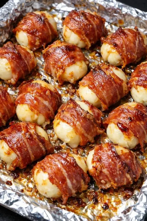 Prosciutto Bombs (2 Ingredients, Low Carb) 🥓🧀