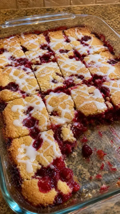 Cherry Pie Bars 🍒🍰