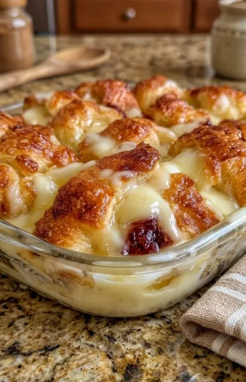 Cherry Cheesecake Crescent Roll Bake 🍒🥐
