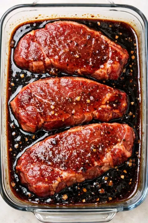 5-Ingredient Oven Beef Sirloin Steaks 🥩🔥