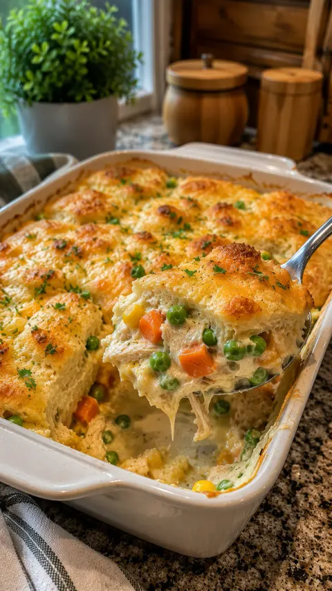 Chicken Pot Pie Casserole 🥧🍗