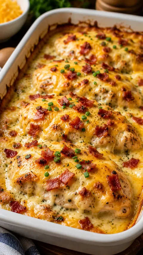 Cheesy Bacon Ranch Chicken Bake