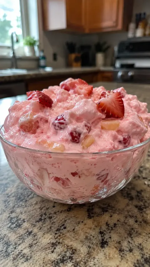 Strawberry Jello Fluff