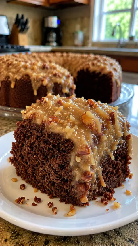 German Chocolate Pound Cake