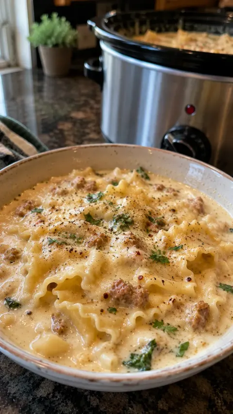 Creamy Alfredo Lasagna Soup