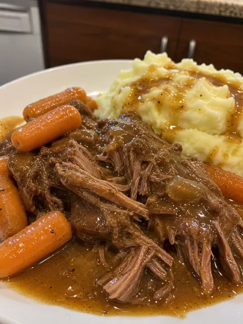 Slow Cooker Cracker Barrel Pot Roast