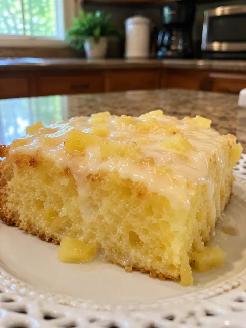 Pineapple Condensed Milk Cake 🍍🍰