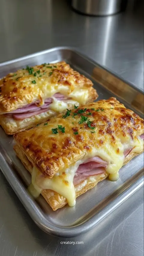 Ham and Cheese Puff Pastry: The Ultimate French-Inspired Hand Pie with Gruyère Excellence 🥐🧀🥓