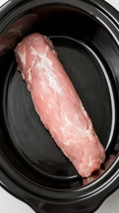 Slow Cooker 3-Ingredient Pork Tenderloin