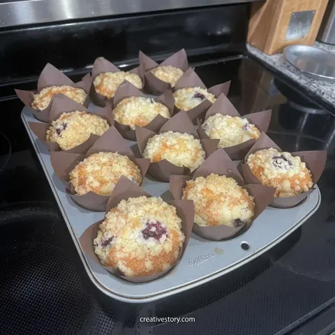 Blueberry Crumble Muffins 🫐🧁