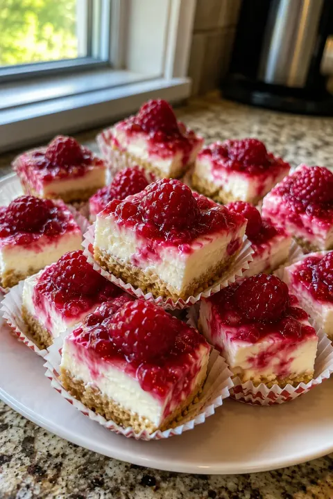 Raspberry Cream Cheese Bites 🍇🧀