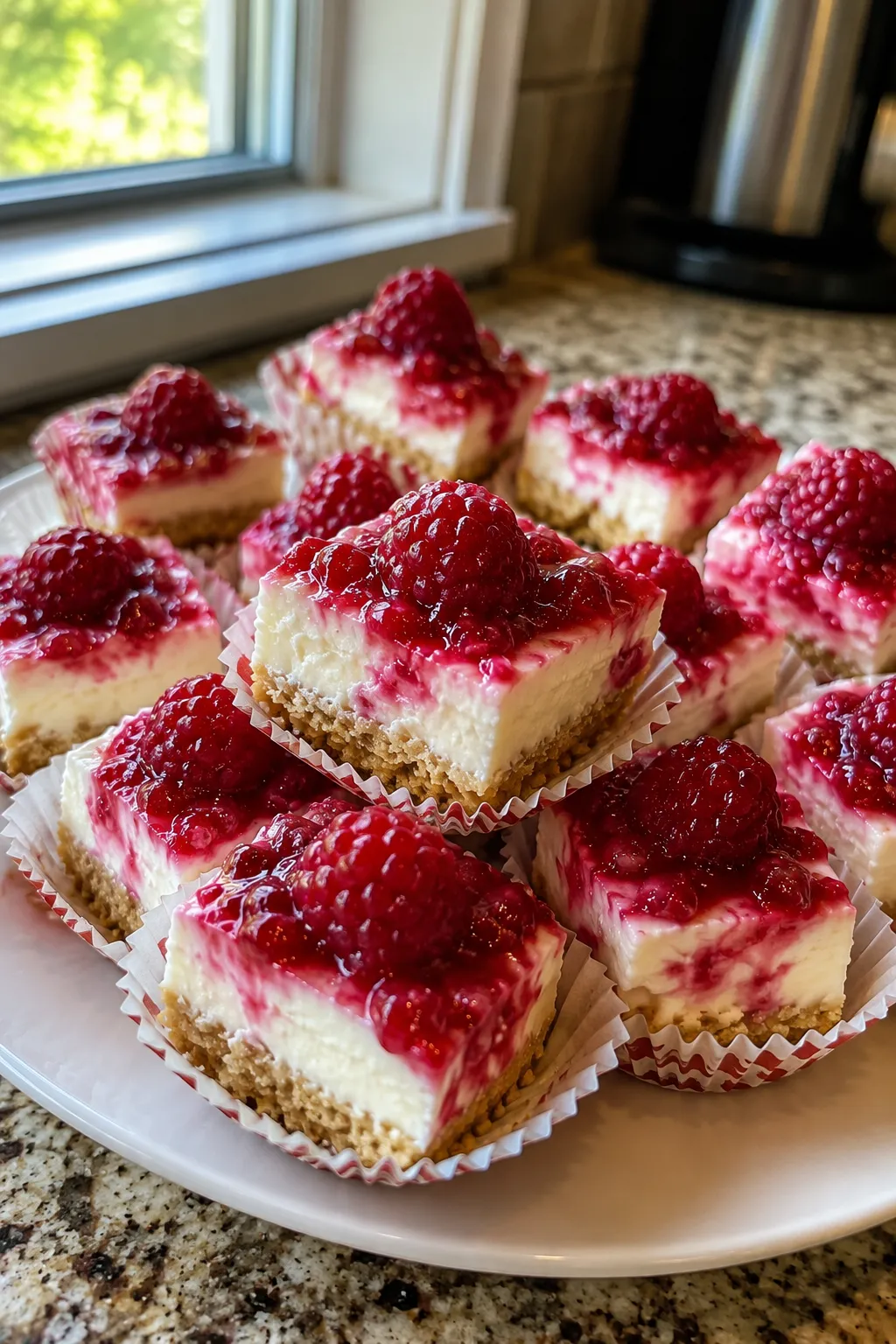 Raspberry Cream Cheese Bites 🍇🧀