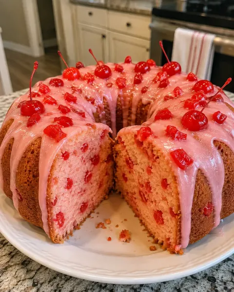 Maraschino Cherry Cake 🍒🍰