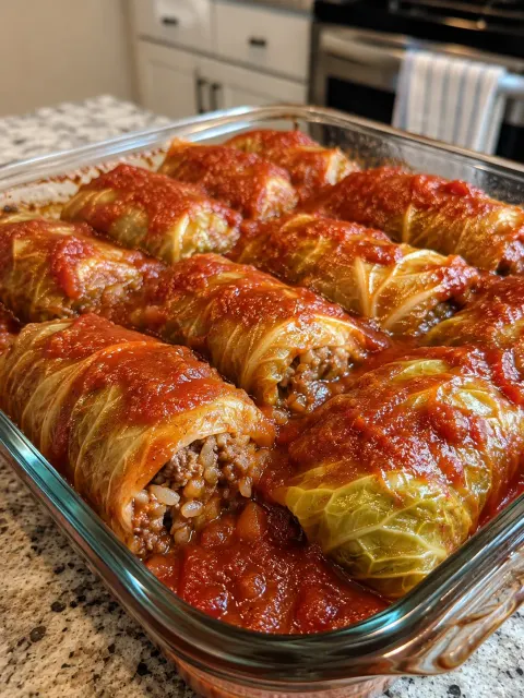Stuffed Cabbage Rolls 🥬🍅
