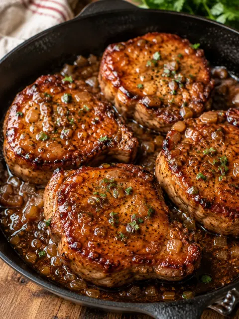 Brown Sugar Italian Pork Chops 🍖🌿