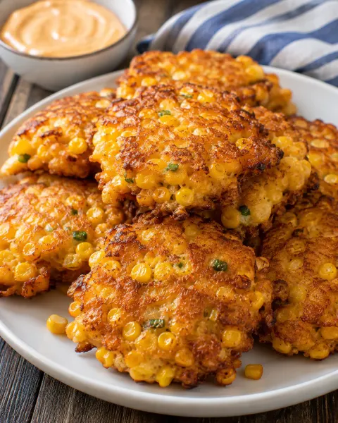 Southern 4-Ingredient Corn Fritters 🌽🥞