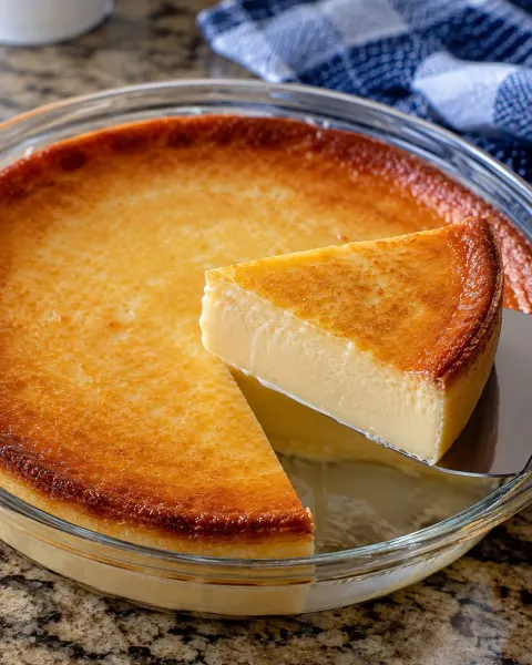 3-Ingredient Baked Condensed Milk Custard 🍮✨