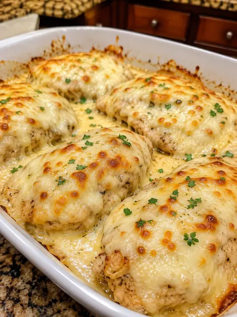 Oven Baked 4-Ingredient Chicken Commodore 🍗🧀🥓